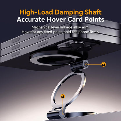 Mutural Ultra Magnetic Car Phone Holder All Metal & Flexible Triaxial Mag Safe Car Mount