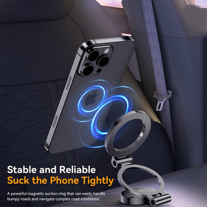Mutural Ultra Magnetic Car Phone Holder All Metal & Flexible Triaxial Mag Safe Car Mount