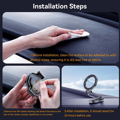 Mutural Ultra Magnetic Car Phone Holder All Metal & Flexible Triaxial Mag Safe Car Mount